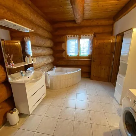 度假居 Traumhaftes Blockhaus Am Rhein
